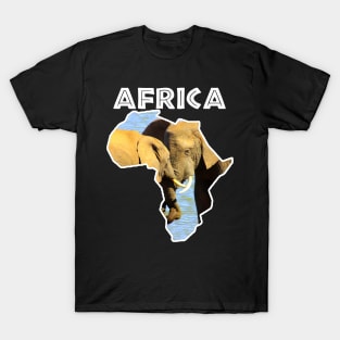 African Wildlife Continent Elephant Love T-Shirt